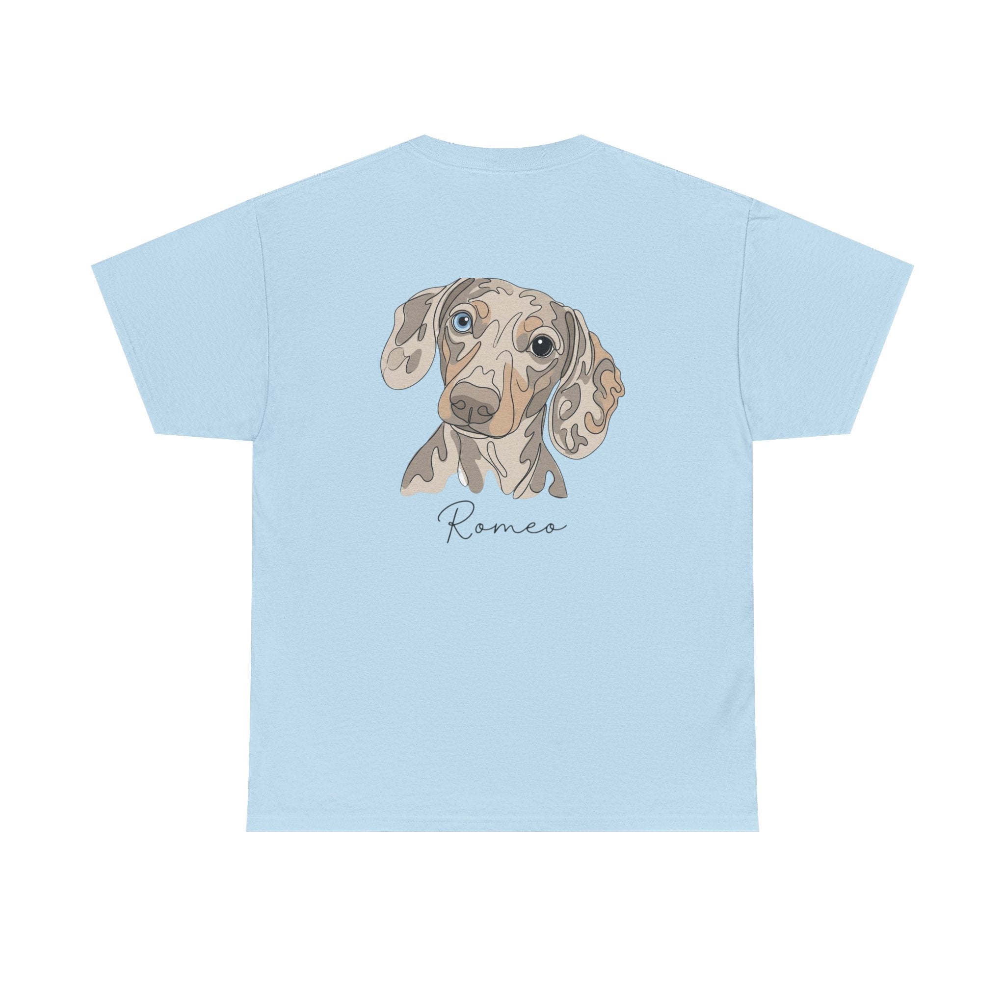 All Dogs Rock T-Shirt — Cute Dachshund Portrait Tee (Custom Name)