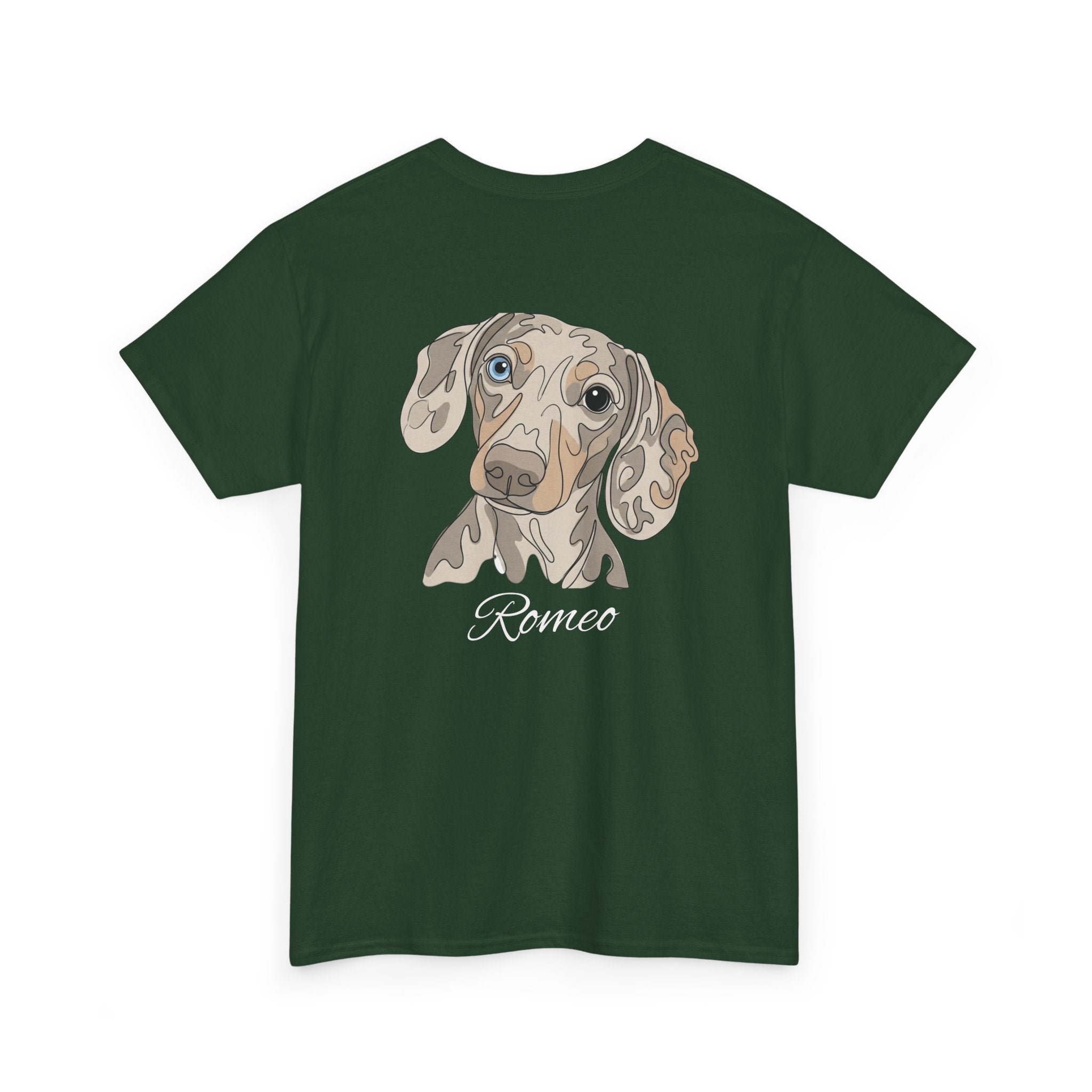 All Dogs Rock T-Shirt — Cute Dachshund Portrait Tee (Custom Name)