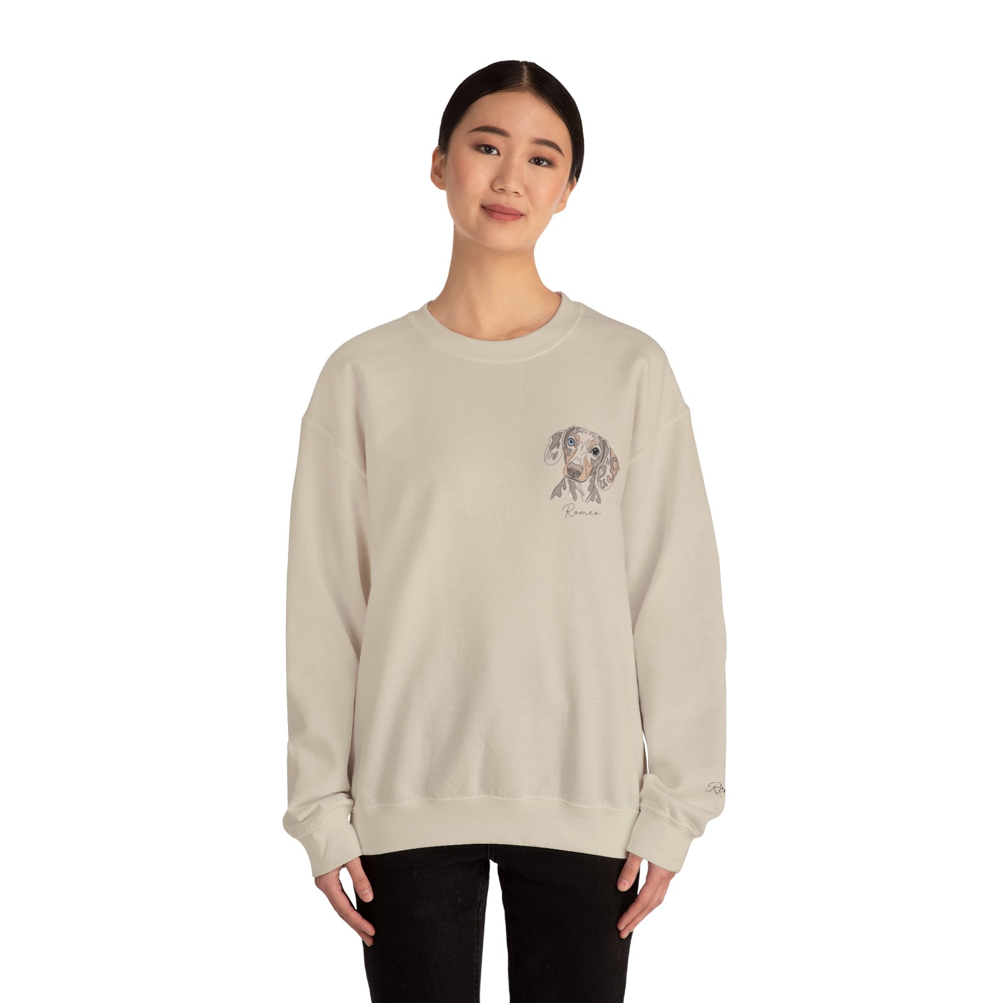 Dachshund Portrait Crewneck Sweatshirt