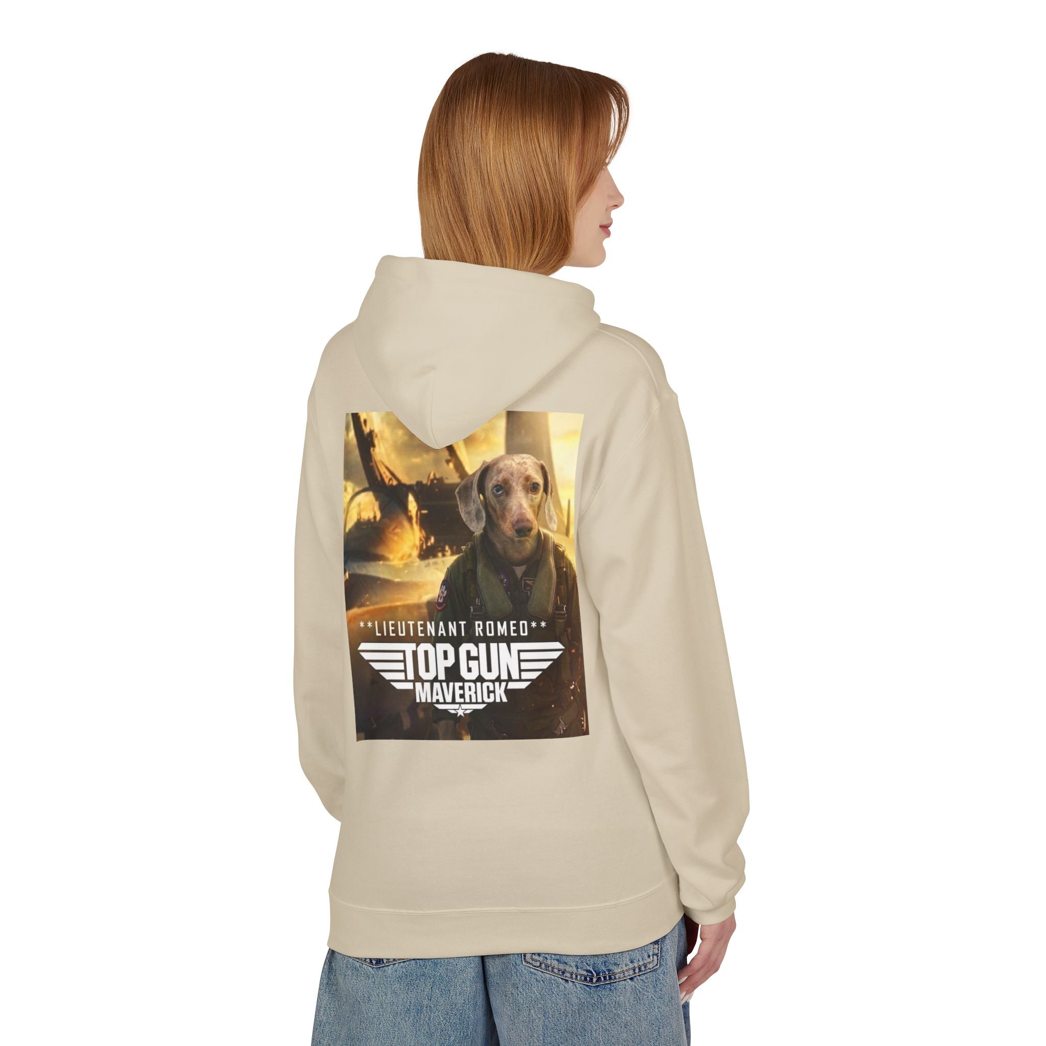 Top Gun Maverick 'Lieutenant Romeo' Hoodie - Dog Movie Poster Pullover