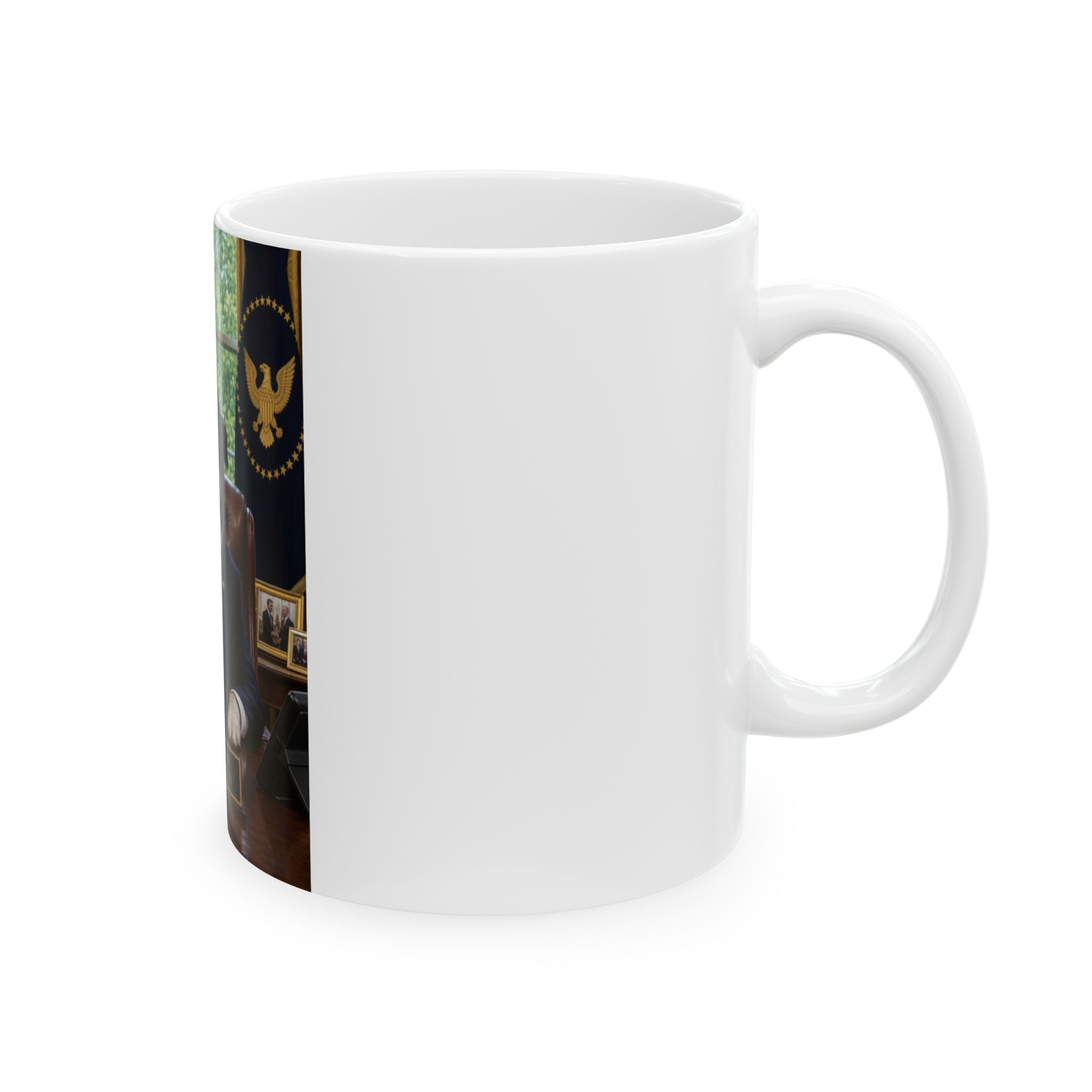 President Personalized Dog Ceramic Mug — Funny Oval Office Pet Coffee Cup, 11oz & 15oz