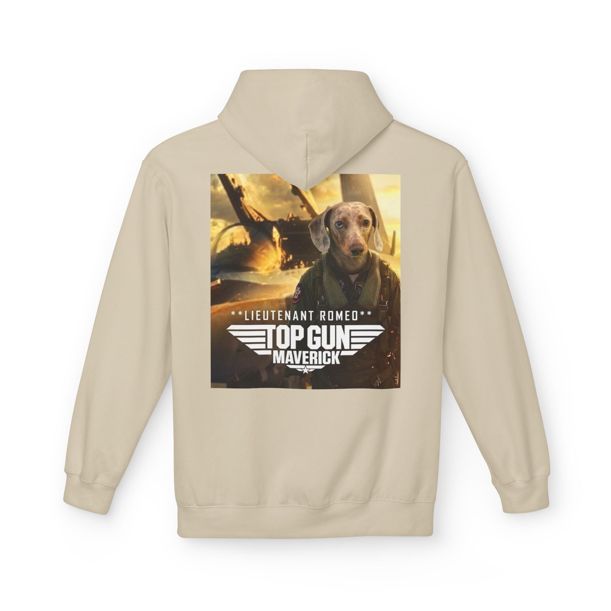 Top Gun Maverick 'Lieutenant Romeo' Hoodie - Dog Movie Poster Pullover