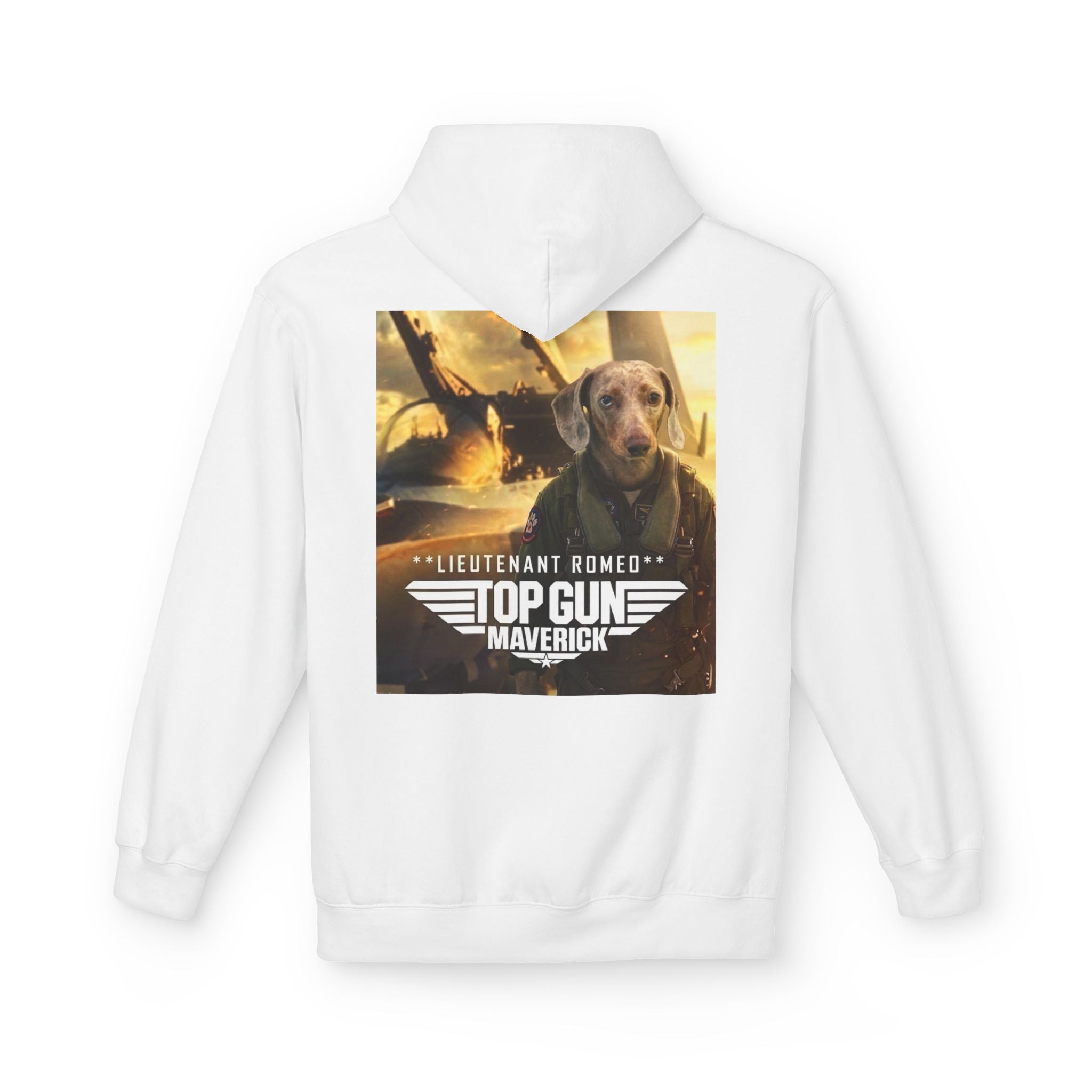 Top Gun Maverick 'Lieutenant Romeo' Hoodie - Dog Movie Poster Pullover