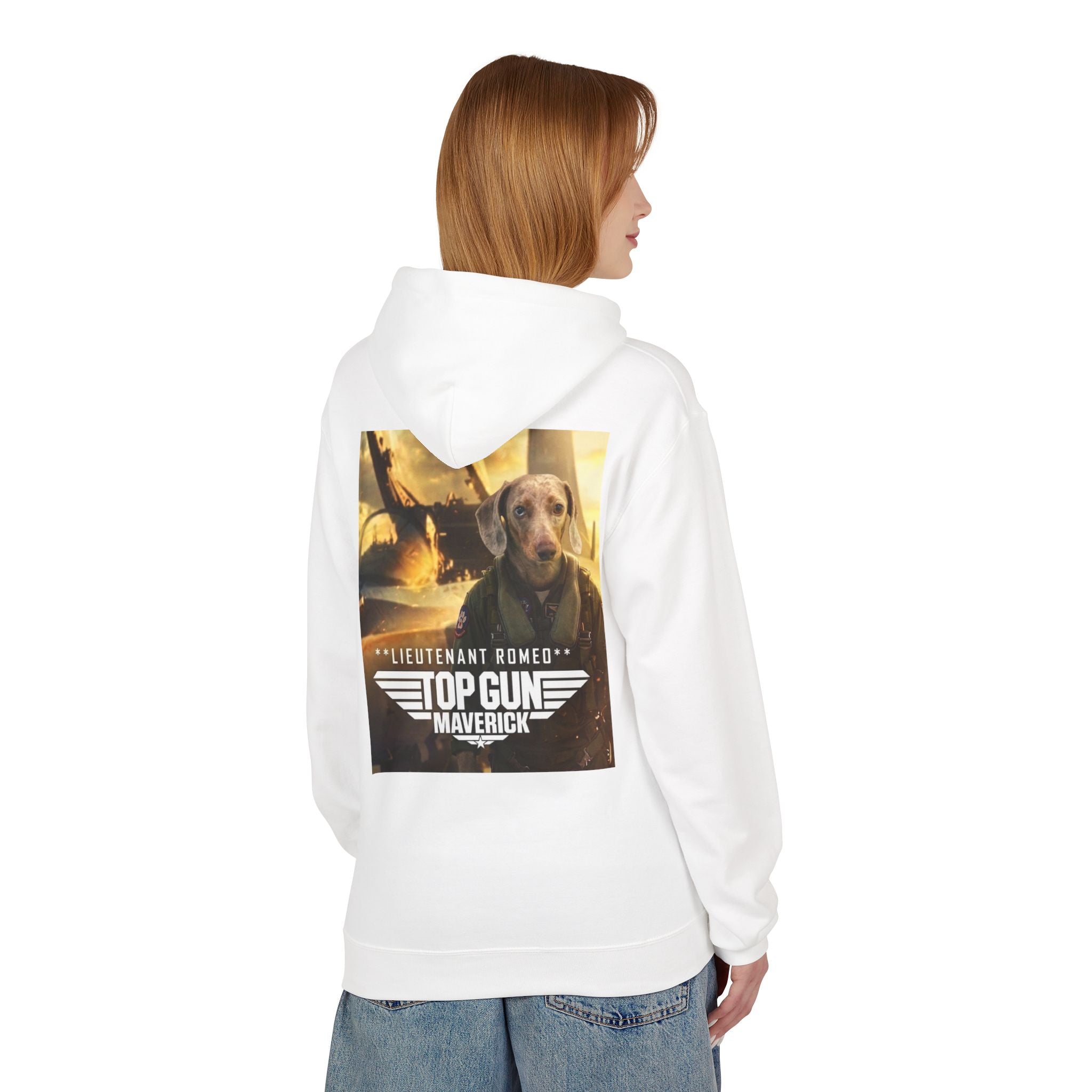 Top Gun Maverick 'Lieutenant Romeo' Hoodie - Dog Movie Poster Pullover