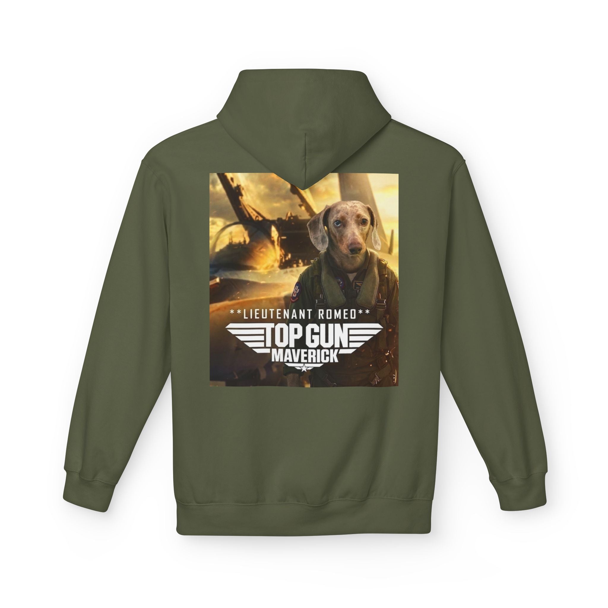 Top Gun Maverick 'Lieutenant Romeo' Hoodie - Dog Movie Poster Pullover