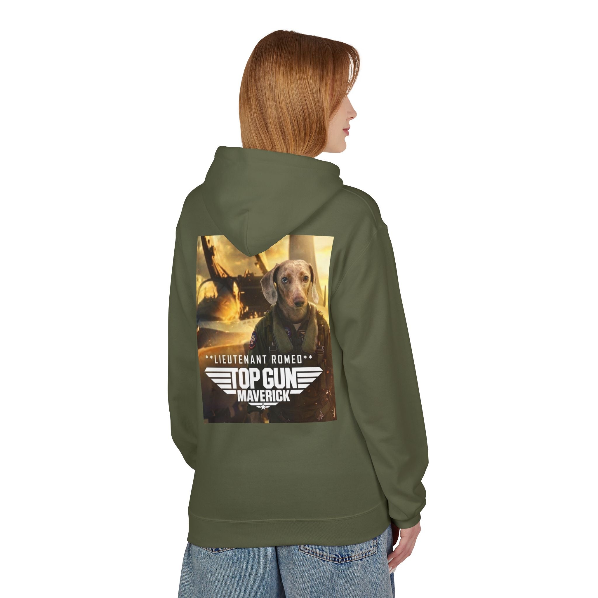 Top Gun Maverick 'Lieutenant Romeo' Hoodie - Dog Movie Poster Pullover