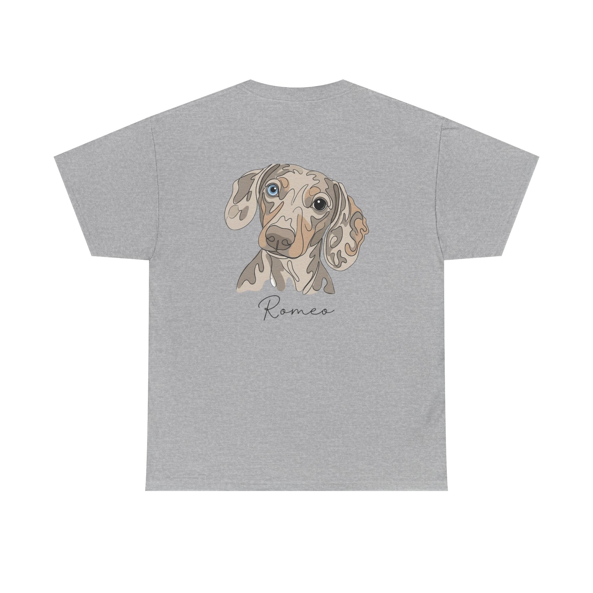 All Dogs Rock T-Shirt — Cute Dachshund Portrait Tee (Custom Name)
