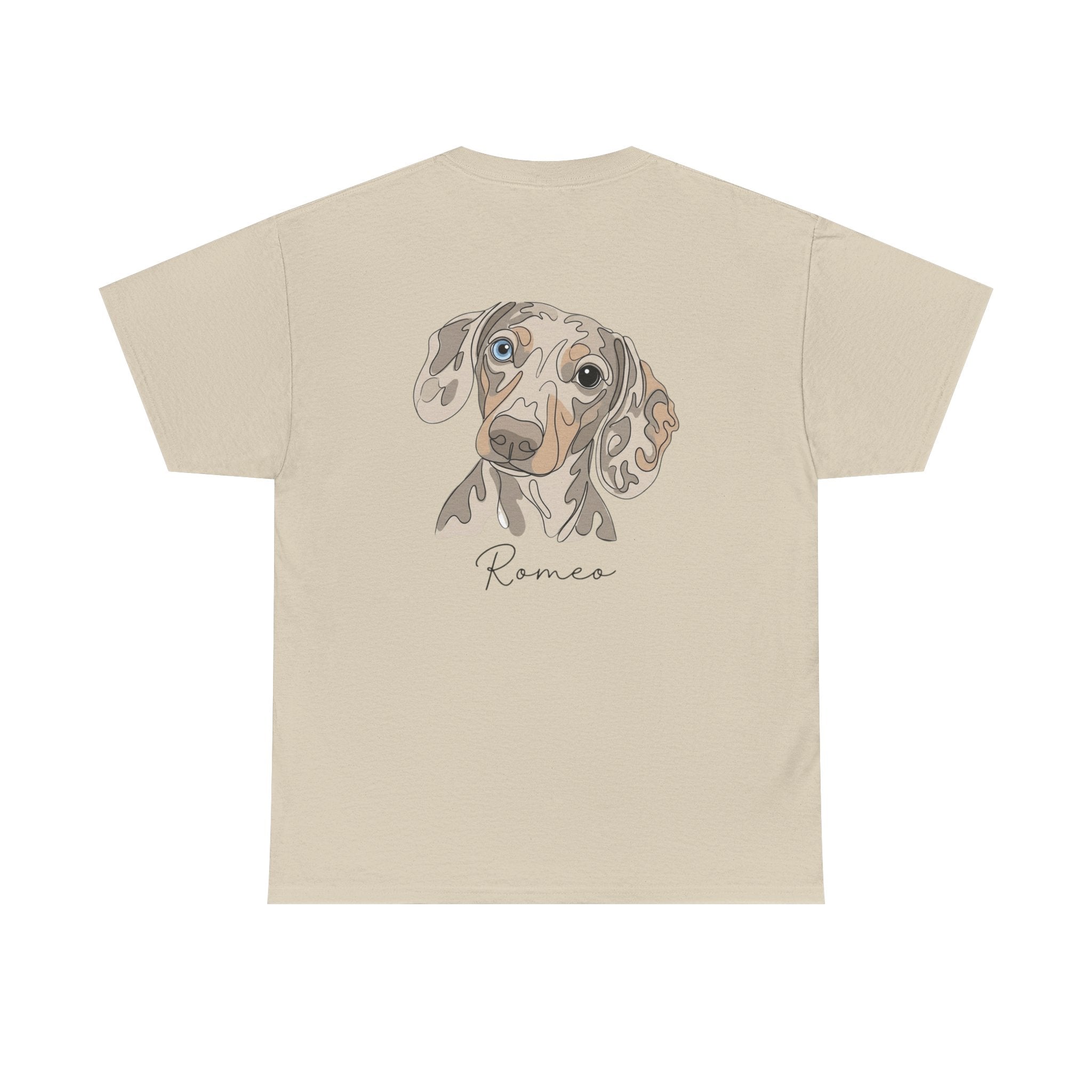 All Dogs Rock T-Shirt — Cute Dachshund Portrait Tee (Custom Name)