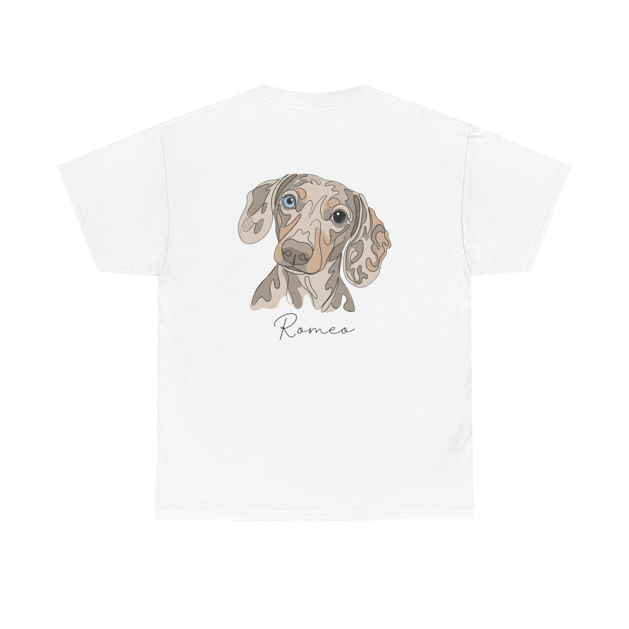 All Dogs Rock T-Shirt — Cute Dachshund Portrait Tee (Custom Name)