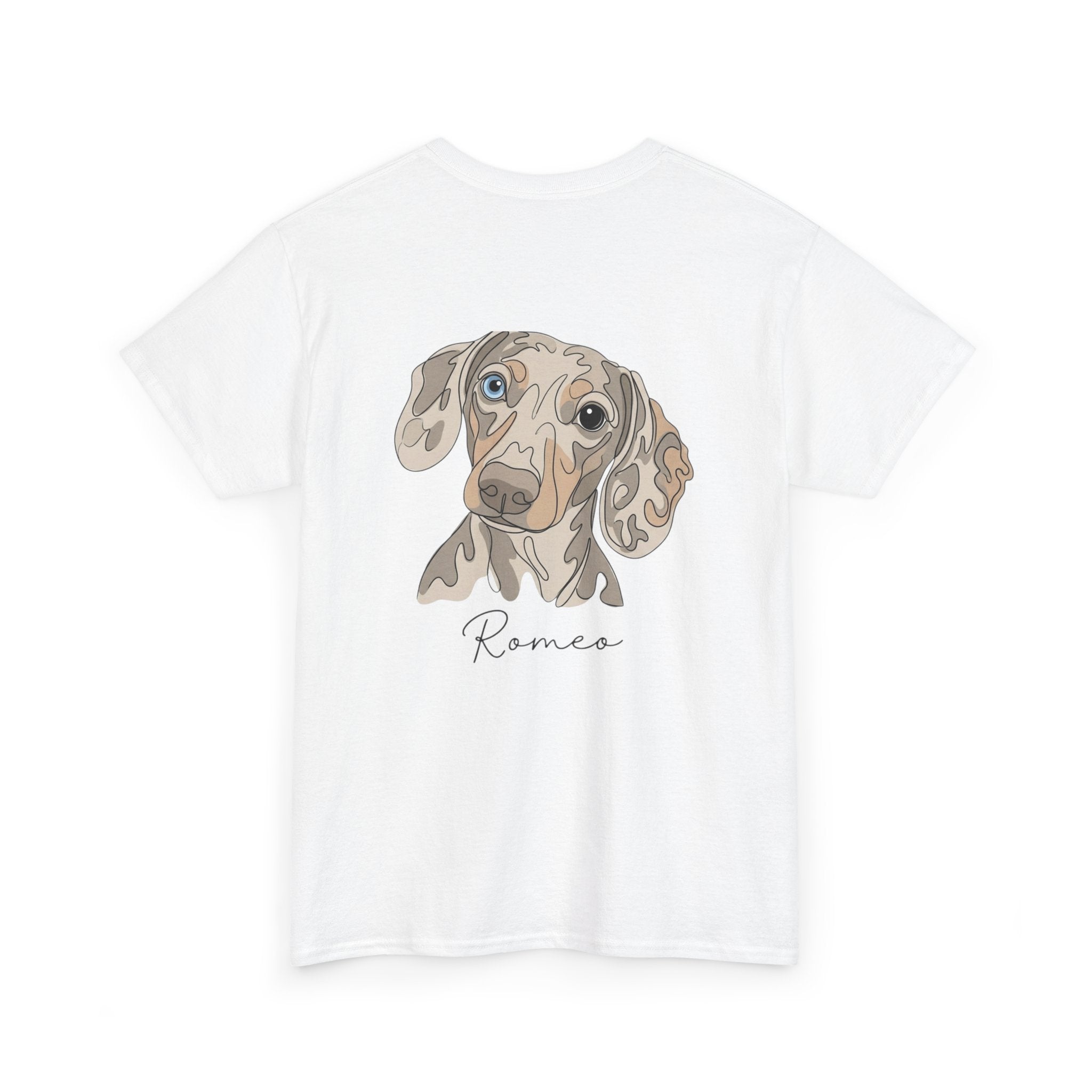 All Dogs Rock T-Shirt — Cute Dachshund Portrait Tee (Custom Name)