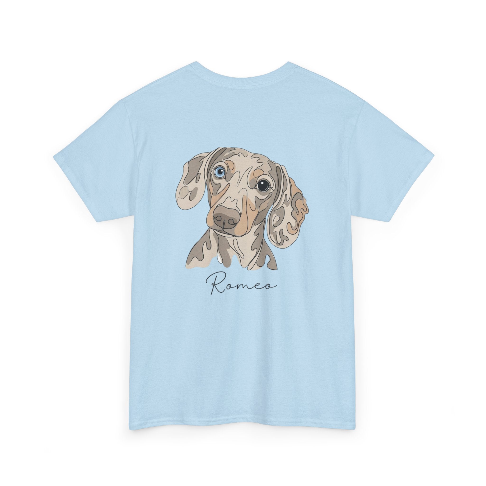 All Dogs Rock T-Shirt — Cute Dachshund Portrait Tee (Custom Name)