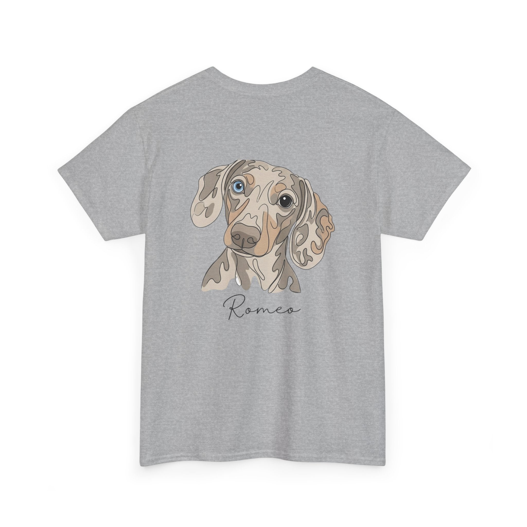 All Dogs Rock T-Shirt — Cute Dachshund Portrait Tee (Custom Name)