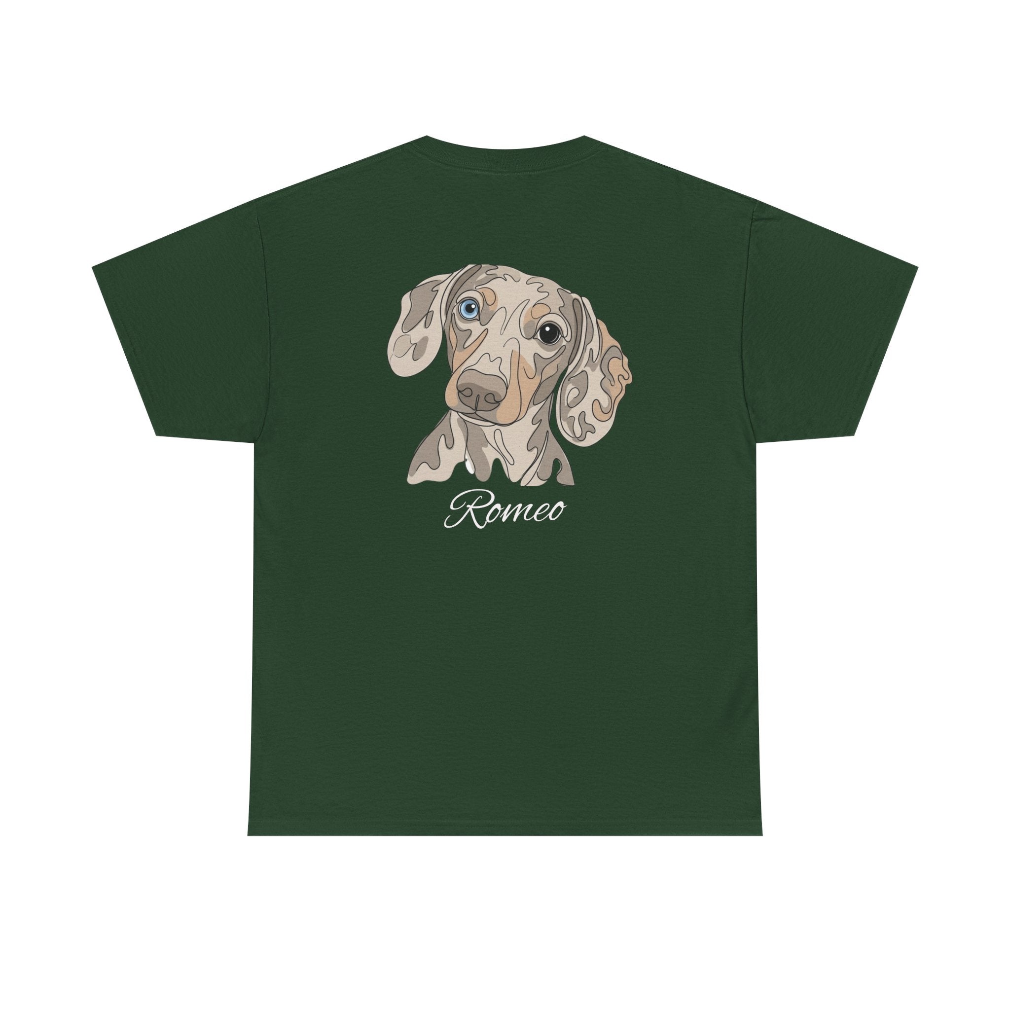 All Dogs Rock T-Shirt — Cute Dachshund Portrait Tee (Custom Name)