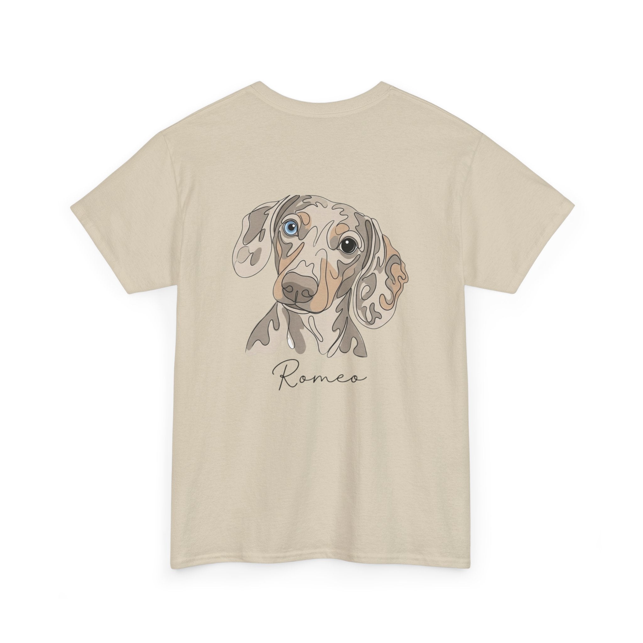 All Dogs Rock T-Shirt — Cute Dachshund Portrait Tee (Custom Name)