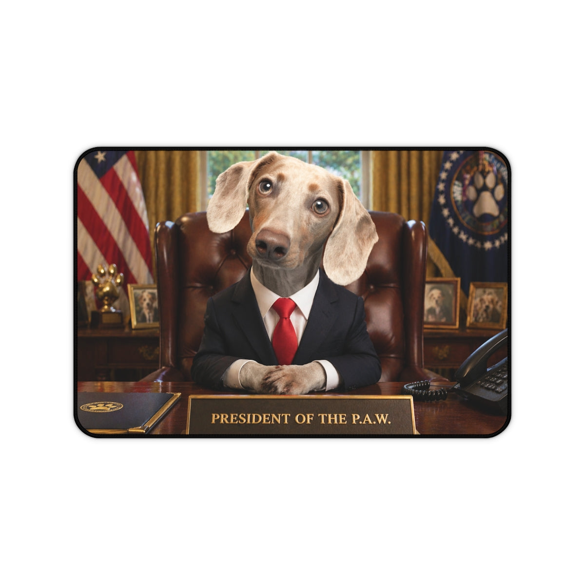 Custom Pet Portrait Desk Mat